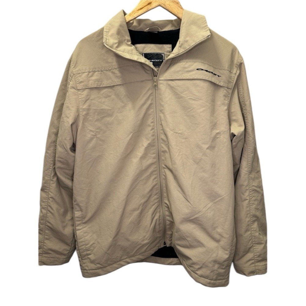 Oakley Men’s Fleece Lined Tan Coat Size Medium